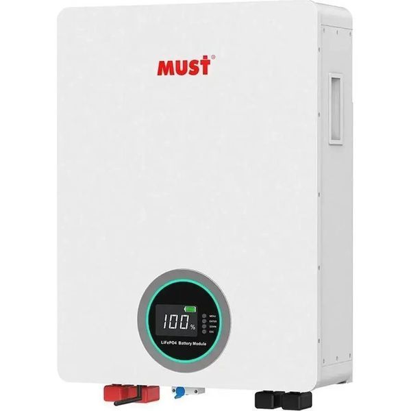 Комплект резервного живлення MUST PV18-6248 ECO 6.2 кВт + LiFePO4 акумулятор MUST LP16-48200 51.2В 200Аг 10.24 кВт&middot;год BS2046 фото