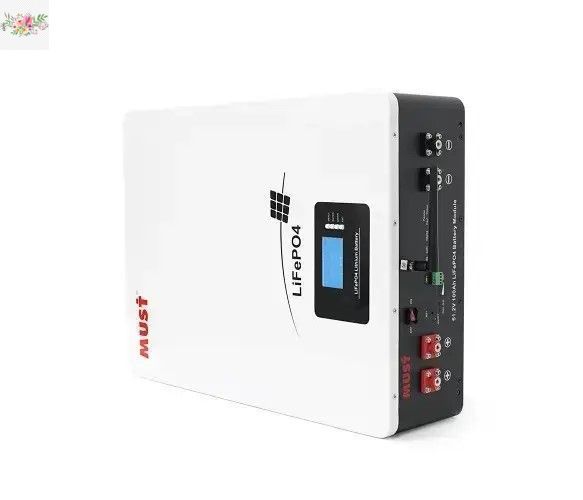 Акумулятор MUST LP16-48100 LiFePO4 51.2В 100Аг 5.12 кВт&middot;год для інвертора, Smart BMS, Wi-Fi, CAN/RS485, 6000+ циклів BS1928 фото