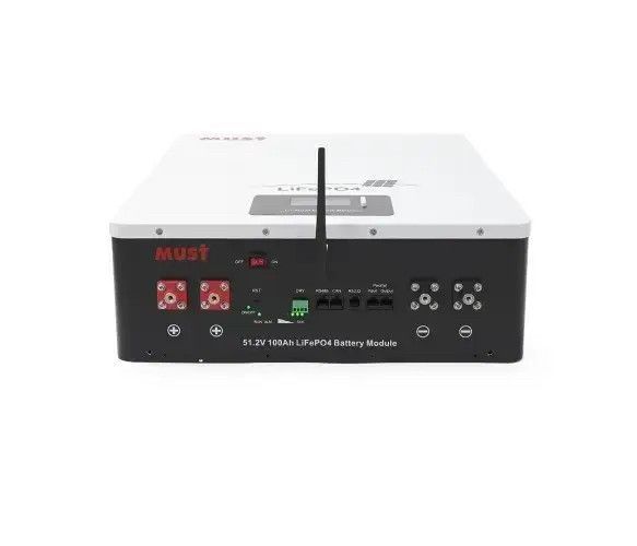 Комплект резервного живлення MUST PV18-6048 6 кВт + LiFePO4 акумулятор MUST LP16-48100 51.2В 100Аг 5.12 кВт&middot;год BS1970 фото