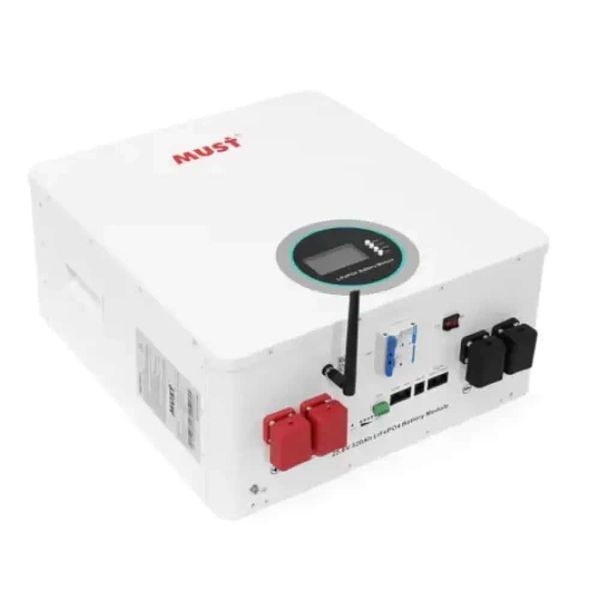 Комплект резервного живлення MUST PV18-3224VPM-II 3.2 кВт + LiFePO4 акумулятор MUST LP16-24300 25.6В 300Аг 7.5 кВт&middot;год BS2083 фото