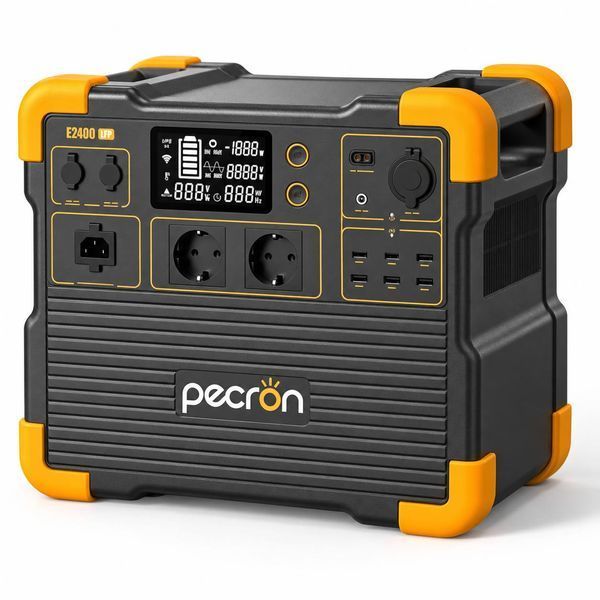 Зарядна станція Pecron E2400LFP 2400 Вт 2048 Вт&middot;год LiFePO4 UPS чиста синусоїда BS2077 фото