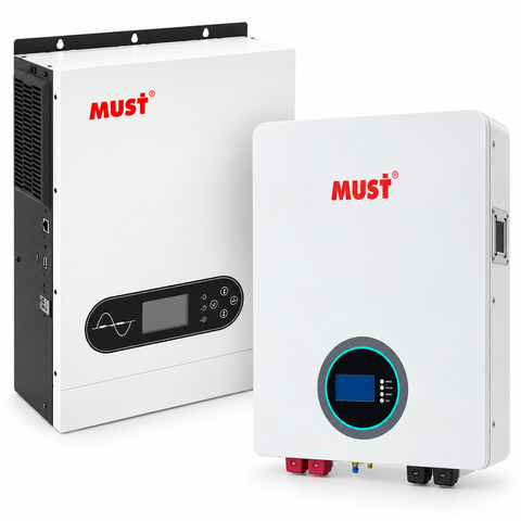 Комплект резервного живлення MUST PV18-4024 PREM 4 кВт + LiFePO4 акумулятор MUST LP16-24300 25.6В 300Аг 7.5 кВт&middot;год BS2074 фото