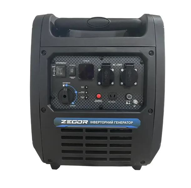 Інверторний бензиновий генератор ZEGOR DIN-MUTE 6000 6 кВт 230В електростартер малошумний чиста синусоїда BS2077/1 фото