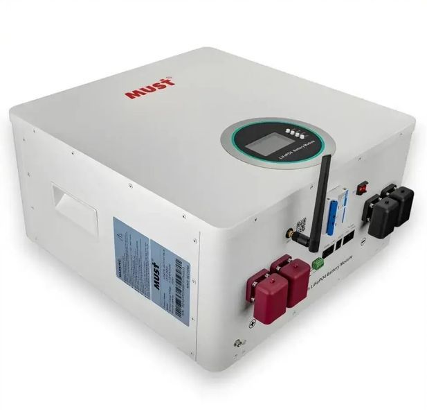 Комплект резервного живлення MUST PV18-3624 PREM 3.6 кВт + LiFePO4 акумулятор MUST LP16-24320 25.6В 320Аг 7.5 кВт&middot;год BS2049 фото