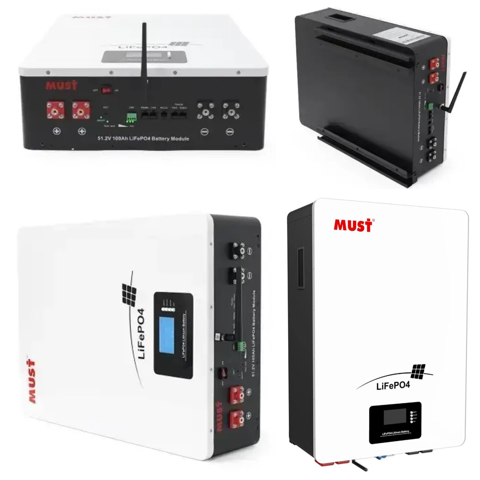 Акумулятор MUST LP16-48100 LiFePO4 51.2В 100Аг 5.12 кВт·год